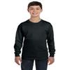 Fashion Gildan 5400B Youth 100% Cotton L Sleeve Tee Black X-Large view 3