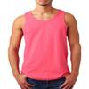 Fashion Gildan 5200 Heavy Adult Tank Top Safety Pink Medium view 1