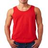 Fashion Gildan 5200 Heavy Adult Tank Top Safety Pink Medium view 2