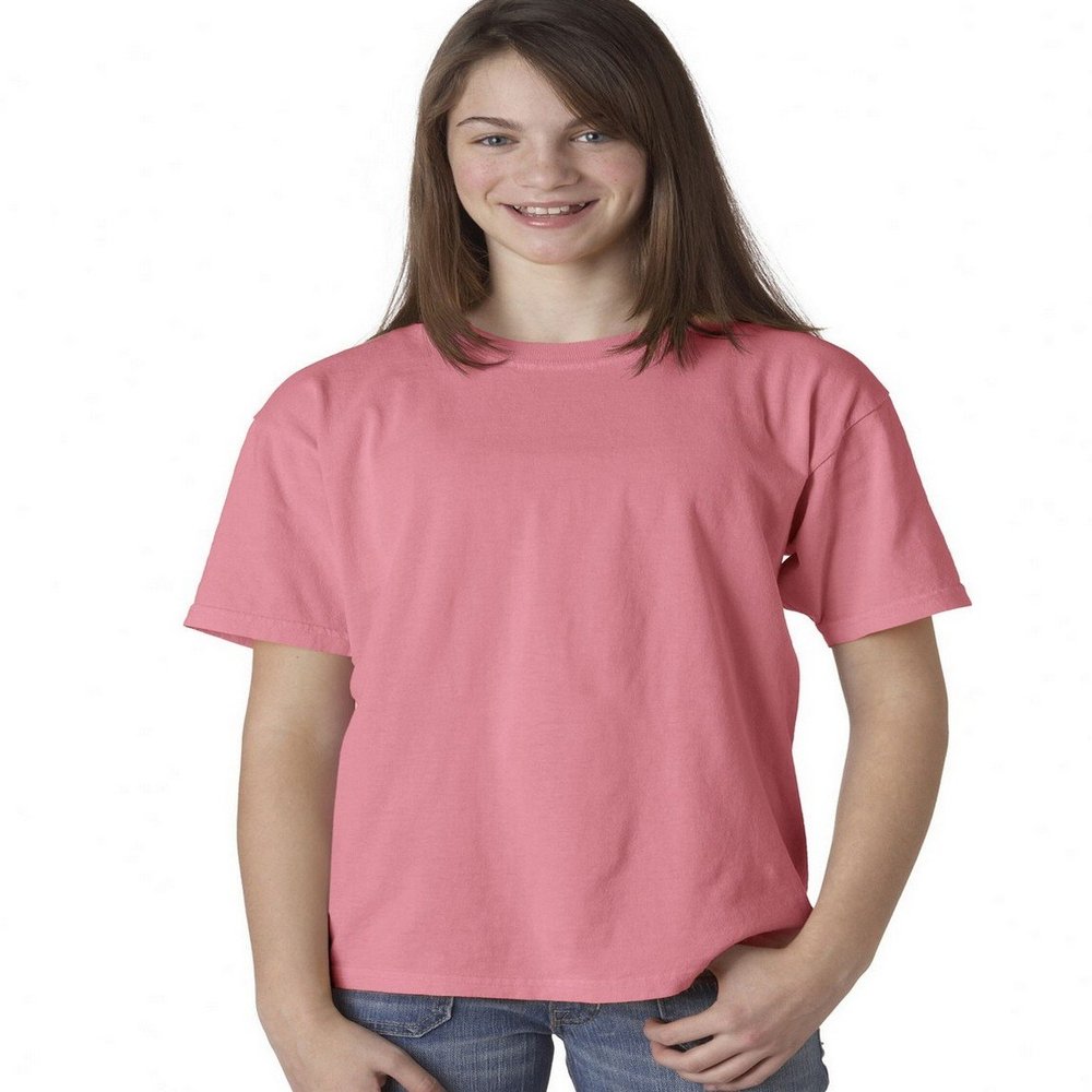Chouinard 9018 Youth Garment-Dyed Ring-Spun Cotton Tee Crunchberry Small