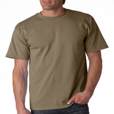 Fashion Gildan 2000 Adult Cotton T-Shirt Prairie Dust Large