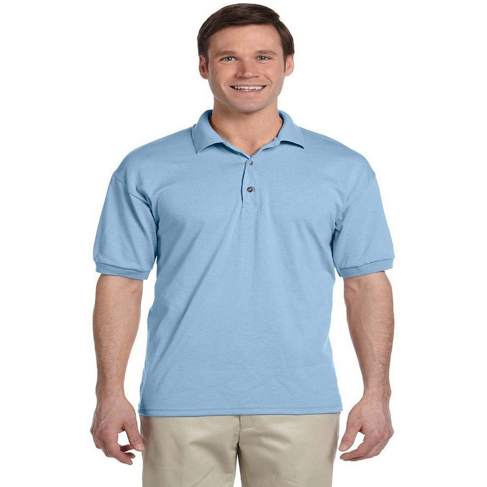 Fashion Gildan G8800 Jersey Polo Light Blue XXX-Large