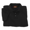 Harriton M200 Mens Ringspun Cotton Pique S-Sleeve Polo Black XXX-Large view 1