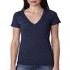 Next Level 6740 Triblend Deep-V Tee Vintage Navy XX-Large view 2