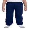 Fashion Gildan 18200B Youth Fleece Pants Navy Medium view 1