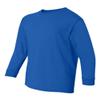 Fashion Gildan 5400B Youth 100% Cotton L Sleeve Tee Royal X-Large view 4