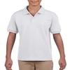 Fashion Gildan 8800B Youth Polo White Medium view 1
