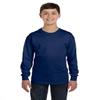 Fashion Gildan 5400B Youth 100% Cotton L Sleeve Tee Navy Small view 1