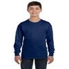 Fashion Gildan 5400B Youth 100% Cotton L Sleeve Tee Navy Small view 3