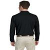 Harriton M265L Mens Easy Blend Polo Black Medium view 4