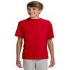 A4 NB3142 Youth Cooling Performance Tee Scarlet Red Medium view 2
