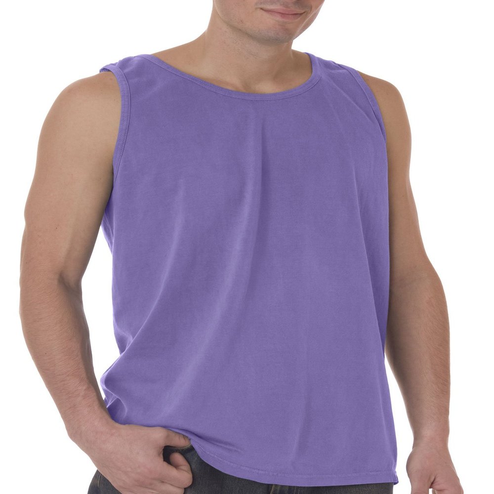 Chouinard 9360 Adult Garment-Dyed Tank Top Violet XX-Large