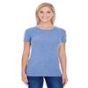 Threadfast Apparel 202A Ladies Triblend Tee Navy Triblend Small view 1