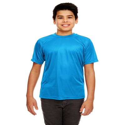 ULTRACLUB Big Boy's Cool & Dry Sport Interlock Tee Sapphire