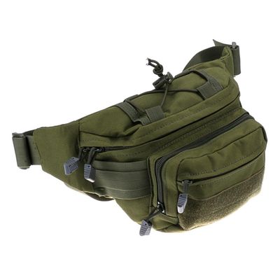 DLP Tactical MOLLE CCW Waist Bag EDC Fanny Pack (Green)