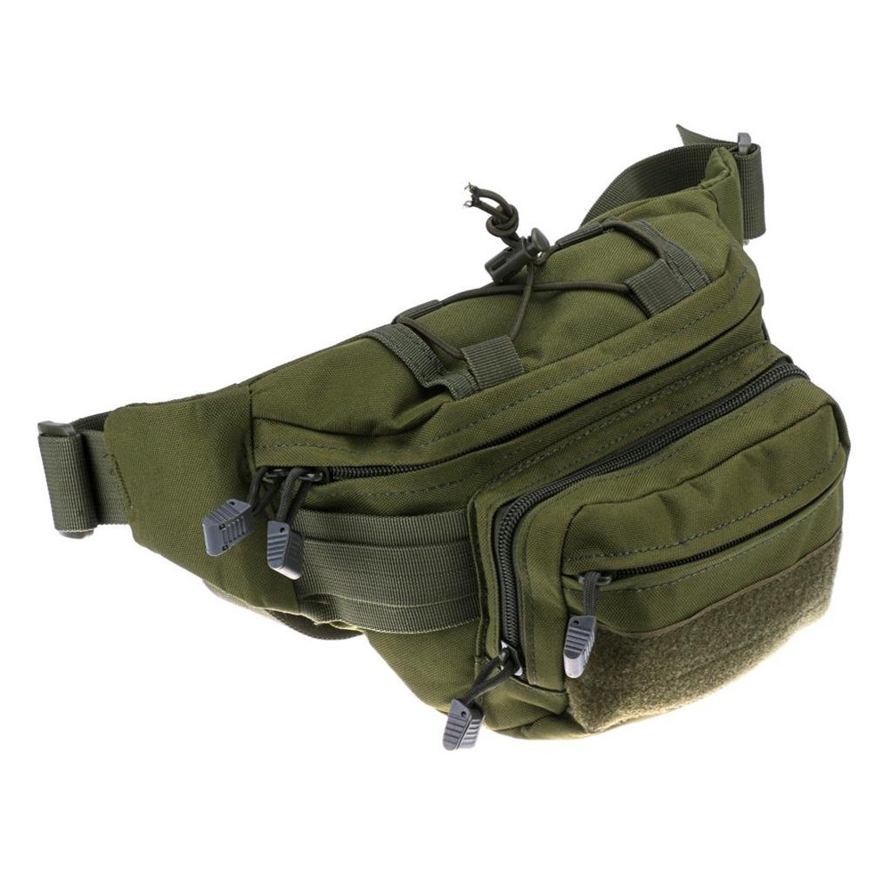 DLP Tactical MOLLE CCW Waist Bag EDC Fanny Pack (Green)