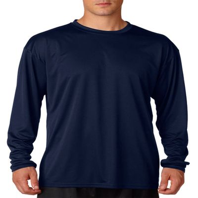 A4 N3165 Adult Cooling Performance Long Sleeve Tee Navy X-Large