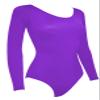 Sookie Active Basic Long Sleeve Leotard (AZURE, Ladies X-Large) view 2