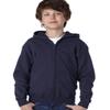 Fashion Gildan 18600B Youth Zip Hood Navy Large view 1