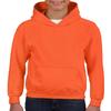 Fashion Gildan 18500B Youth Fleece Hood Orange X-Small view 1