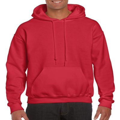 Fashion Gildan 12500 Hooded Sweatshirt Red X-Large