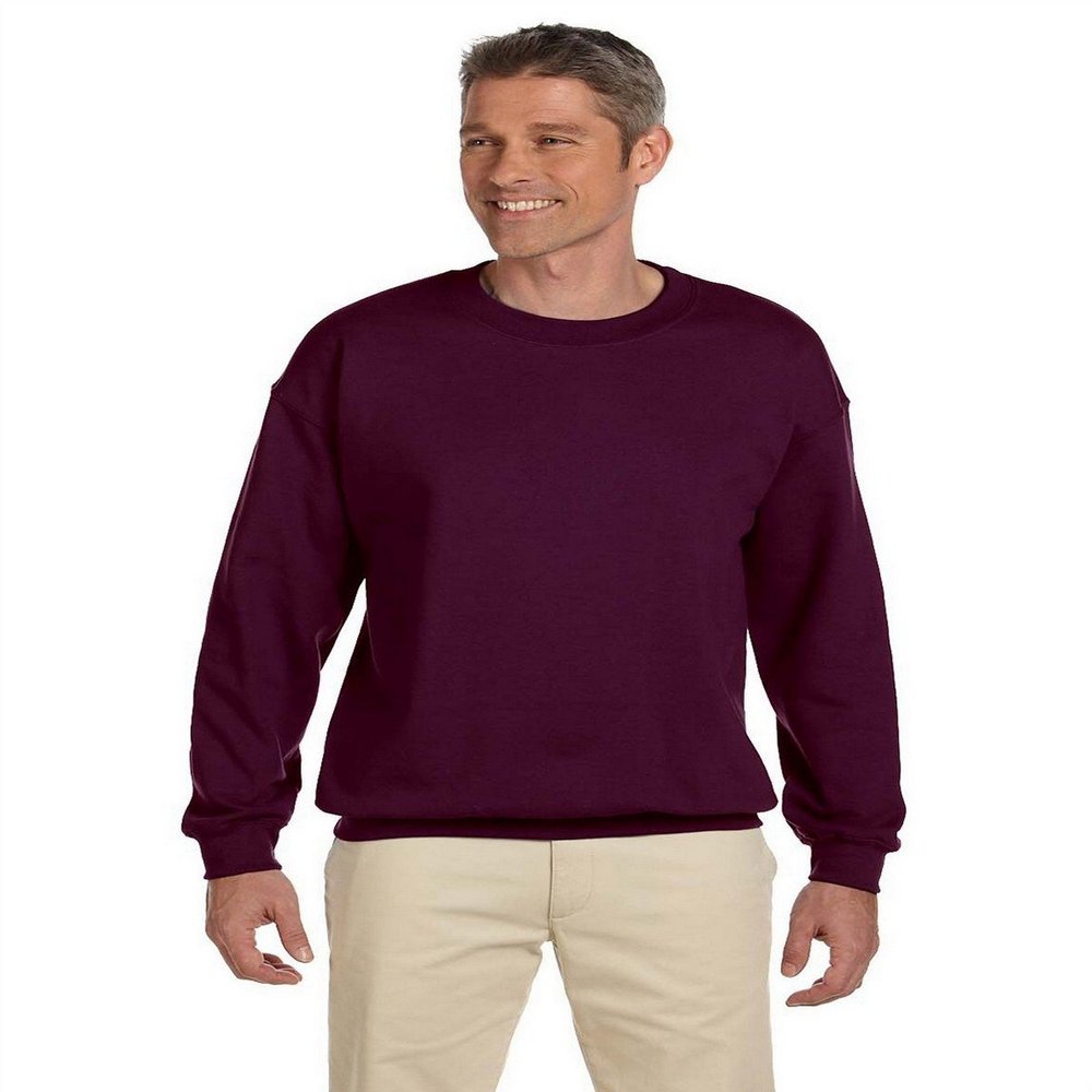 Fashion Gildan 18000 Adult Sweatshirt Maroon XX-Large
