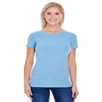 Threadfast Apparel 202A Ladies Triblend Tee Royal Triblend Large