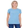 Threadfast Apparel 202A Ladies Triblend Tee Royal Triblend Large view 1