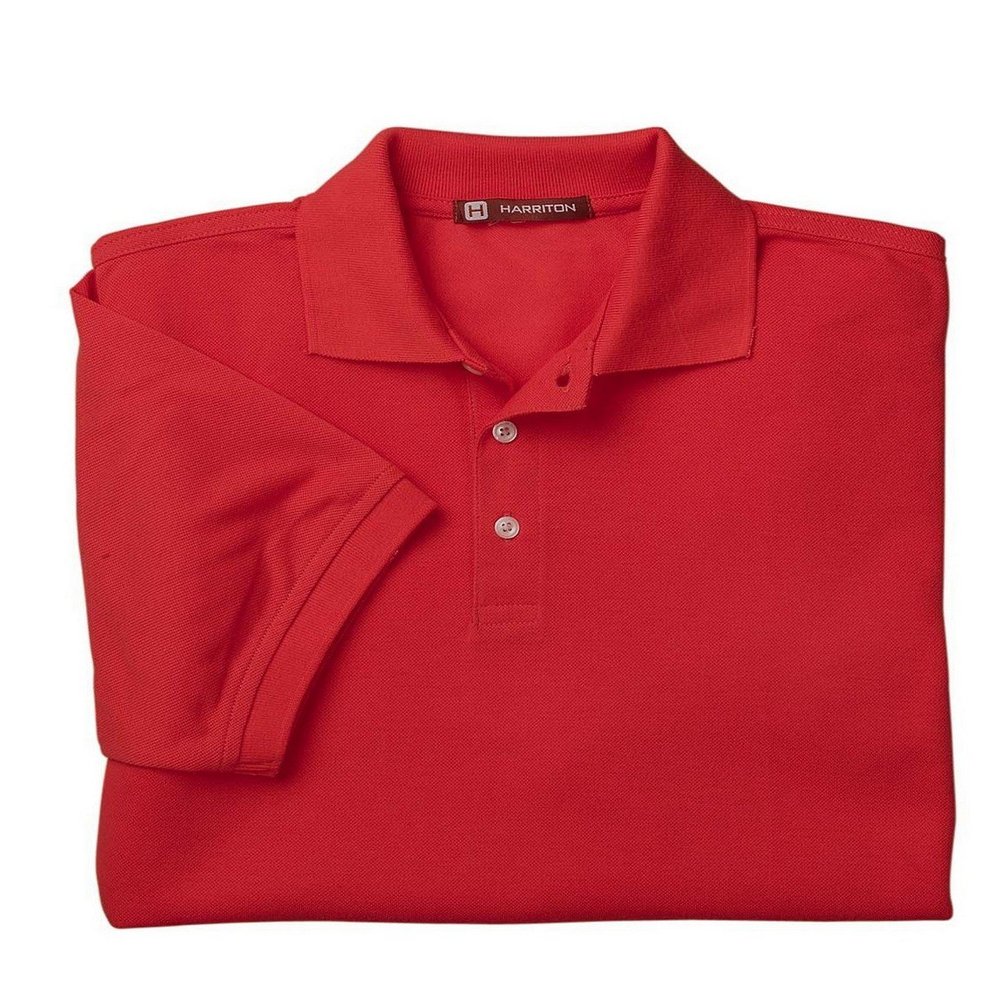 Harriton M265 Easy Blend Polo Red Large