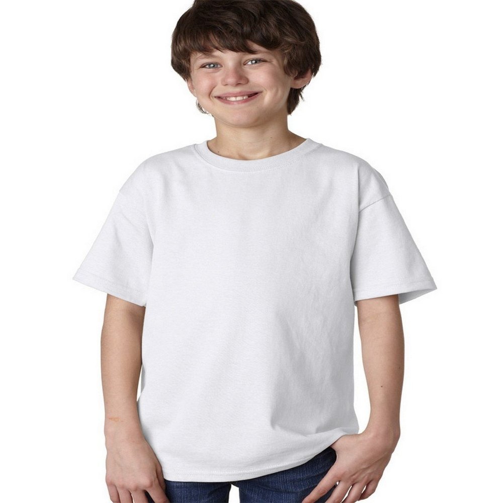Fashion Gildan 2000B Youth T Shirt White X-Small