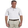 Harriton M200 Mens Ringspun Cotton Pique S-Sleeve Polo White XX-Large view 3