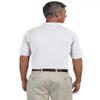 Harriton M200 Mens Ringspun Cotton Pique S-Sleeve Polo White XX-Large view 4