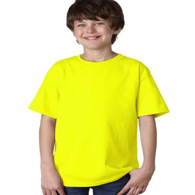 Fashion Gildan 2000B Youth T Shirt Safety Green Large