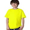Fashion Gildan 2000B Youth T Shirt Safety Green Large view 1