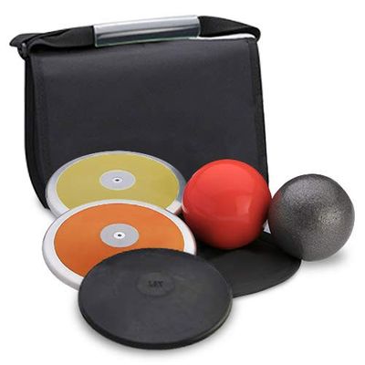 Vintage Classic high School Boy's Shot Put & Discus Economy Set. Beginner and Intermediate implements. Competition and Practice Perfect. 3 Year Warranty.