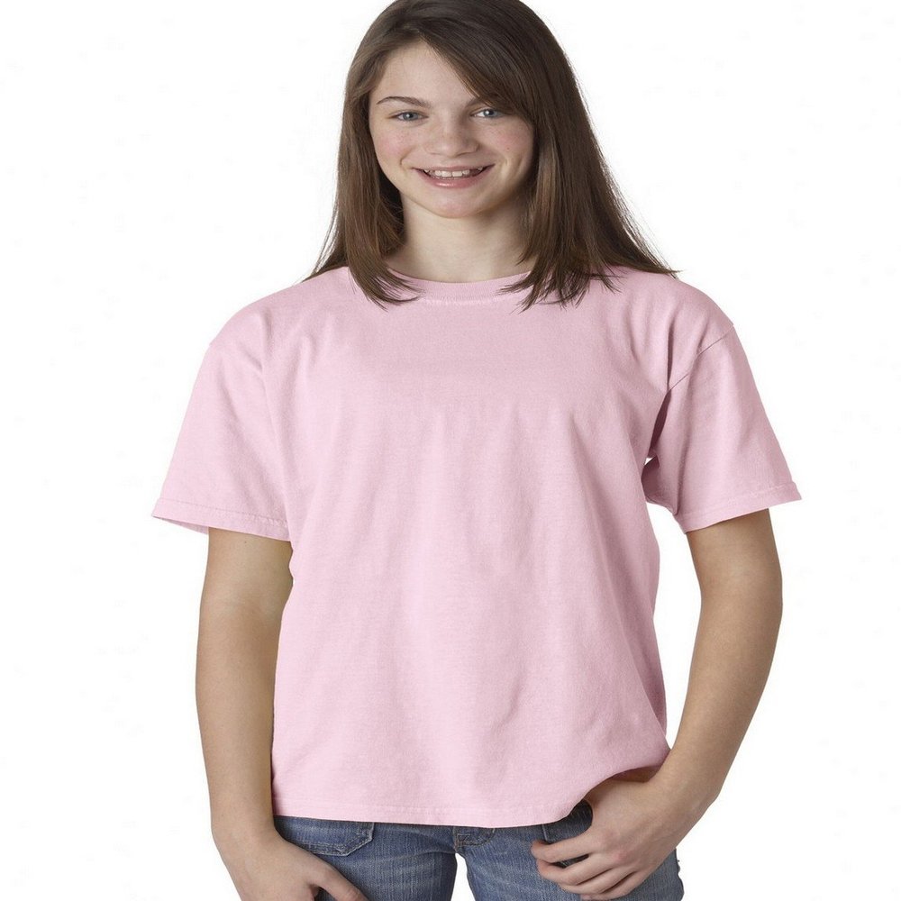 Chouinard 9018 Youth Garment-Dyed Ring-Spun Cotton Tee Blossom Large