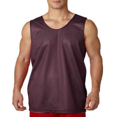 A4 NF1270 Adult Reversible Mesh Tank Maroon/White XX-Large