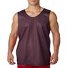 A4 NF1270 Adult Reversible Mesh Tank Maroon/White XX-Large view 1