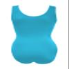 Sookie Active Basic Tank Leotard (LIGHT BLUE, Ladies X-Small) view 3