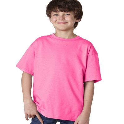 Fashion Gildan 2000B Youth T Shirt Safety Pink Medium
