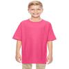 Fashion Gildan 5000B Youth 100% Cotton Tee Safety Pink X-Large view 3
