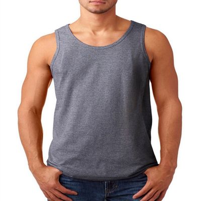 Fashion Gildan 5200 Heavy Adult Tank Top Graphite Heather Medium