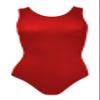 Sookie Active Basic Tank Leotard (RED, Ladies Large) view 1