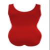 Sookie Active Basic Tank Leotard (RED, Ladies Large) view 3