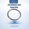 Stainless Steel Round Ring 316 Marine Grade by MarineNow (7/16" x 4" (12mm x 100mm), 5-Pack) view 2