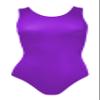 Sookie Active Basic Tank Leotard (AZURE, Ladies Medium) view 1