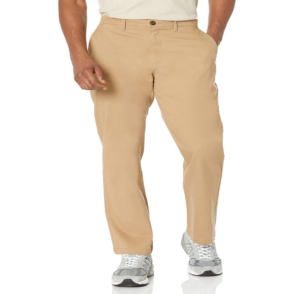 Amazon Essentials Men's Classic-Fit Casual Stretch Chino Pant, Mushroom Brown, 29W x 30L
