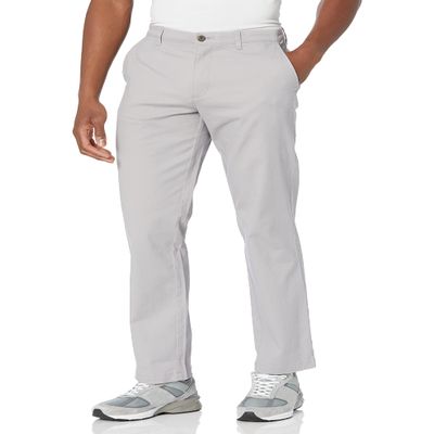 Amazon Essentials Men's Classic-Fit Casual Stretch Chino Pant, Grey, 34W x 34L