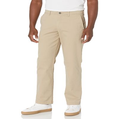 Amazon Essentials Mens Straight-Fit Casual Stretch Chino Pants, Tan, 40W x 34L
