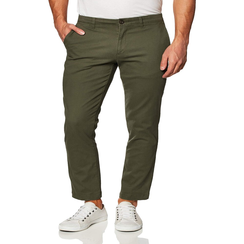 Amazon Essentials Men's Classic-Fit Casual Stretch Chino Pant, Olive, 34W x 29L
